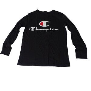 Champion Black Long Sleeve T-Shirt Boys Size S Activewear Everyday Casual